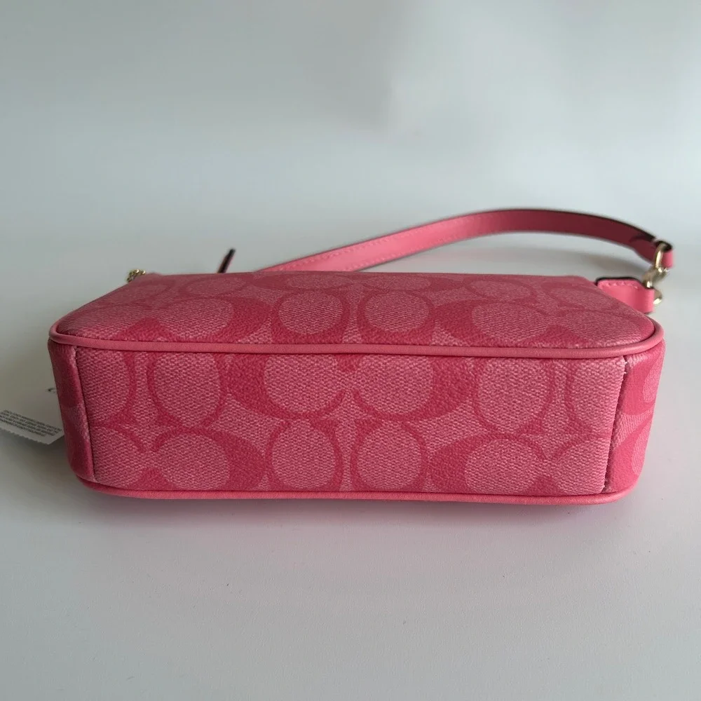 Coach Nolita 19 Pink Lemonade Signature Canvas‎ Wristlet Shoulder Bag NEW